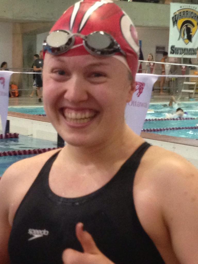 DonBurtonH2O's tweet photo. CIS Smile! Congrats to MS. Veidt on her 200 breaststroke race !! #H2OGryphs http://t.co/IuacNHd38Y