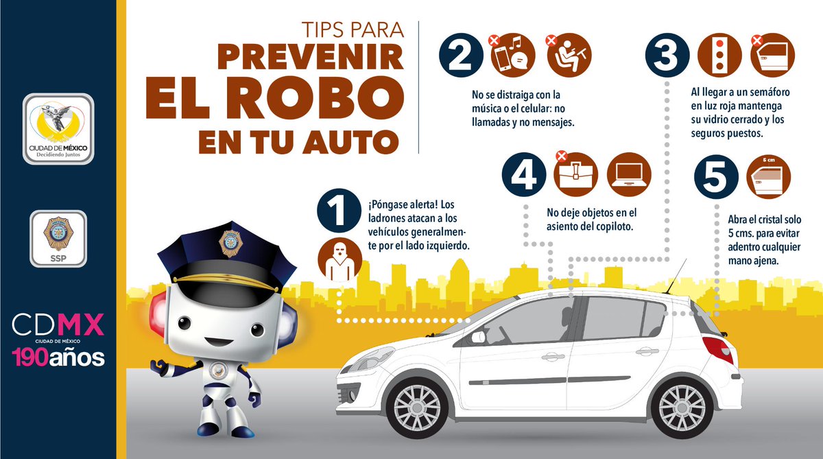 SSC_CDMX's tweet photo. #TipsSSPDF para prevenir robo de auto, no deje objetos a la vista o en el asiento del copiloto. http://t.co/3edwUZfuqJ
