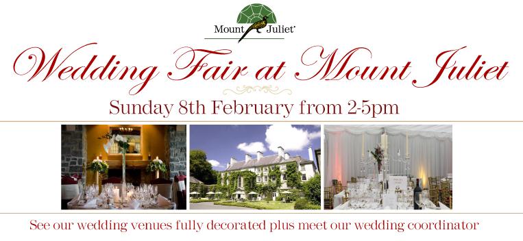 mountjuliet's tweet photo. The Mount Juliet Wedding Fair takes place Sunday 8th Feb from 2-5pm.

https://t.co/eIWFAcGO0U http://t.co/L6GWkZqpkt