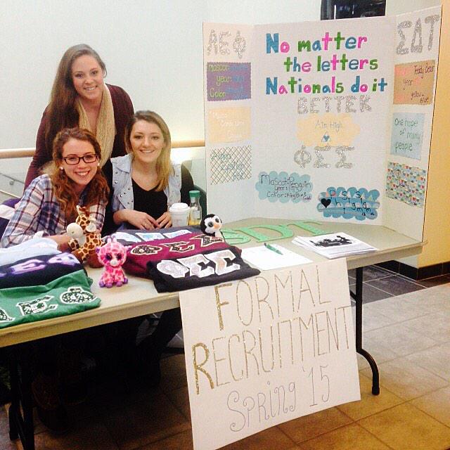 OzPanhellenic's tweet photo. Interested in a national sorority but don't know where to start? Stop by our recruit. table in the CC for more info! http://t.co/MfqOb1UgoE