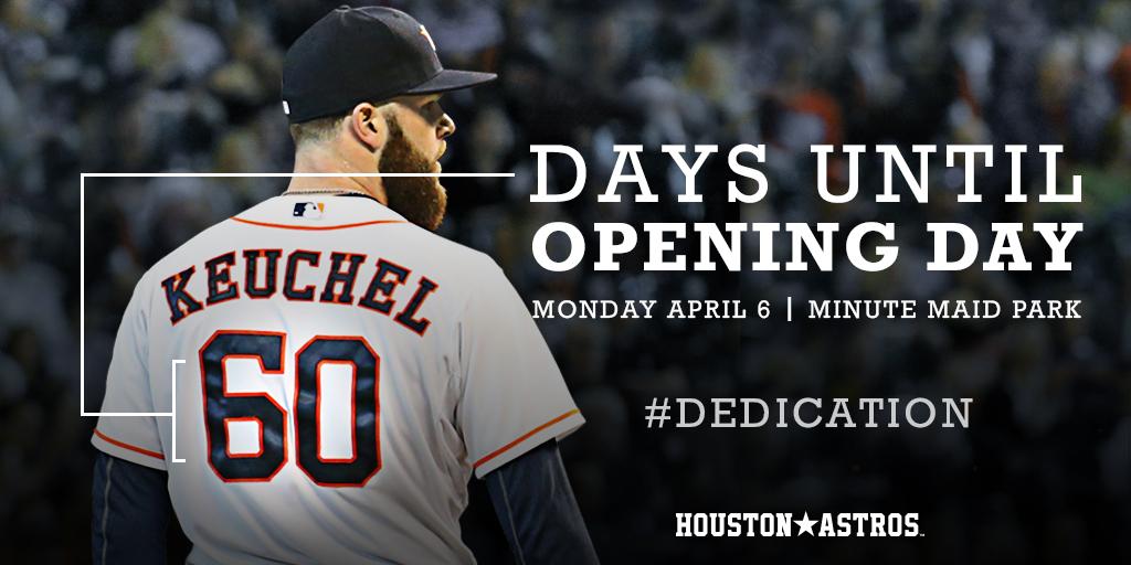 Countdown to #Astros #OpeningDay: 60 days. #Dedication