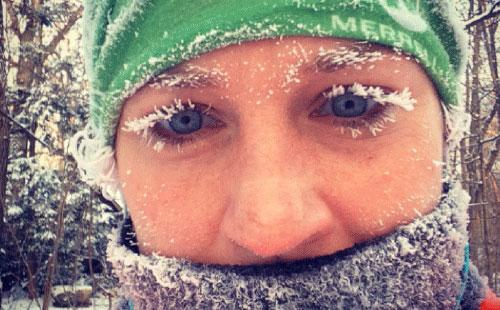 runnersworld's tweet photo. Some runners truly are weatherproof. Share your #RWIceFace with us! http://t.co/My9LLQ9R1j http://t.co/m6VhYDl1VI