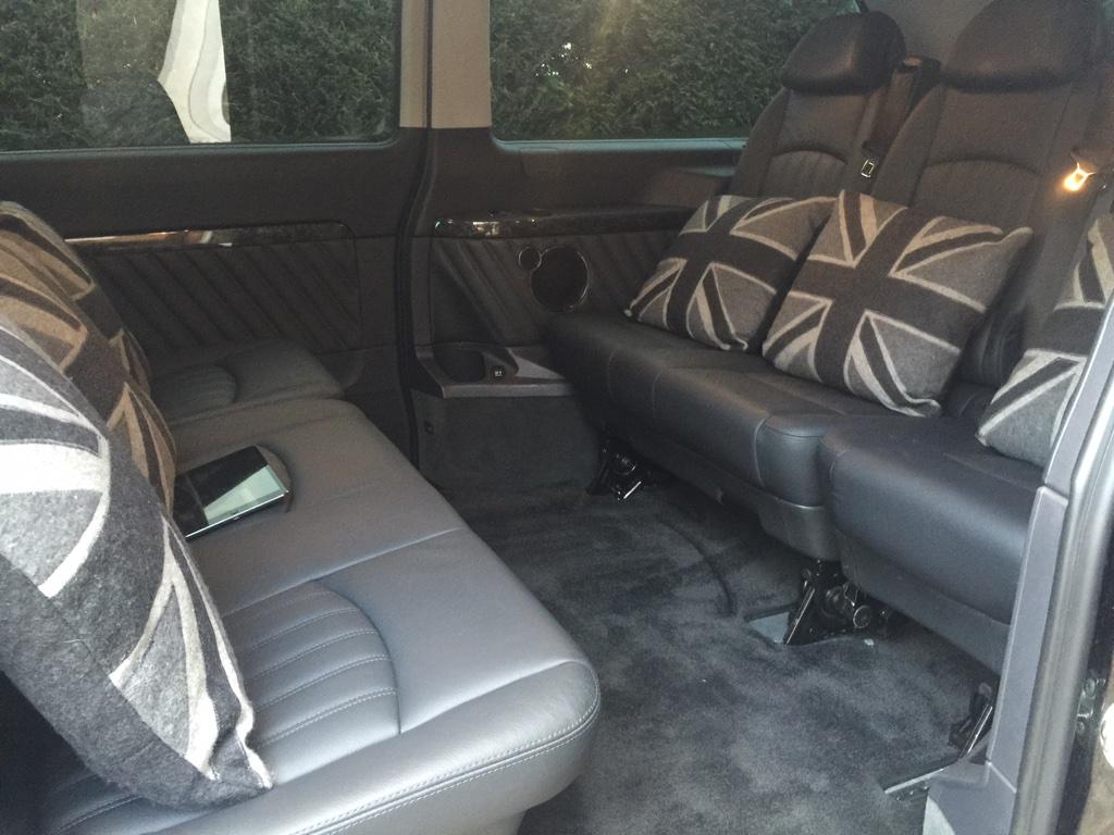 Cushions and iPad ready for customers tomorrow.