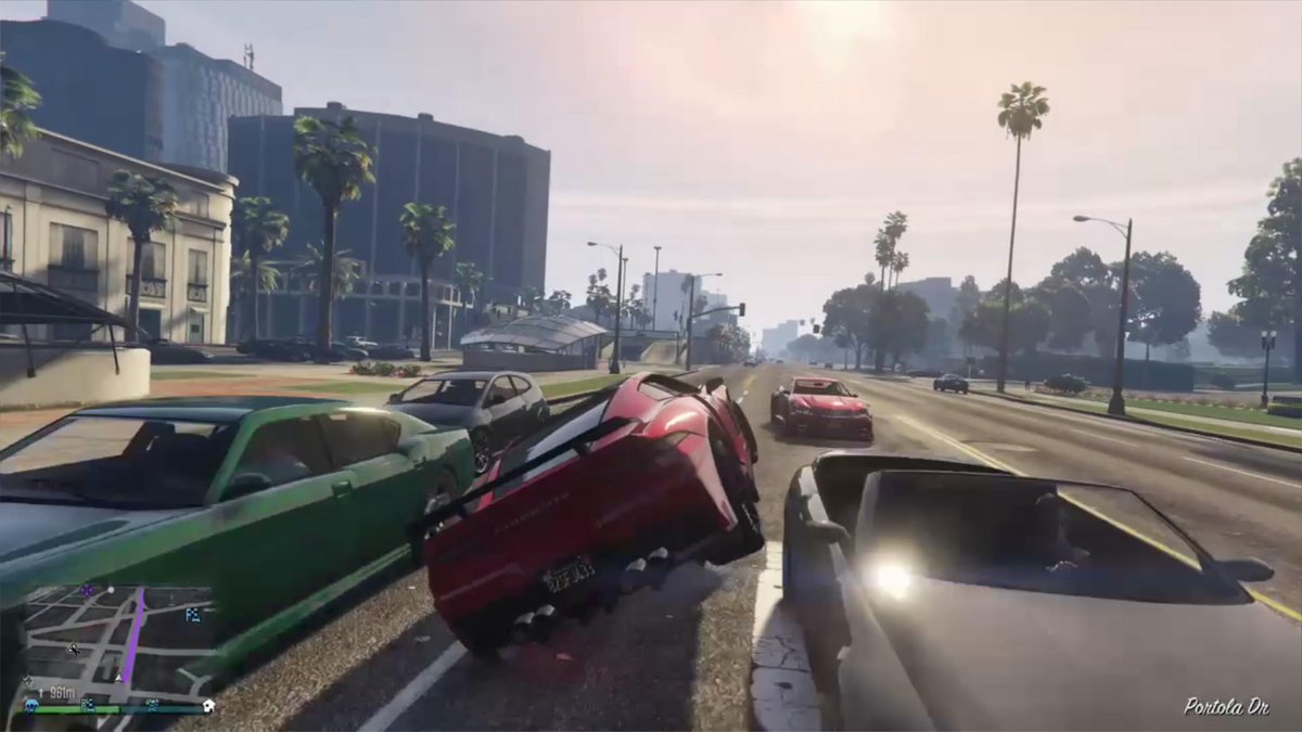 lesiomeister's tweet photo. O włos od wypadku! Takie rzeczy tylko w GTA V :D #PS4share #PlayStation #GTA #Online #PS4ShareZa10K @PlayStationPL http://t.co/IknyFUh4jo
