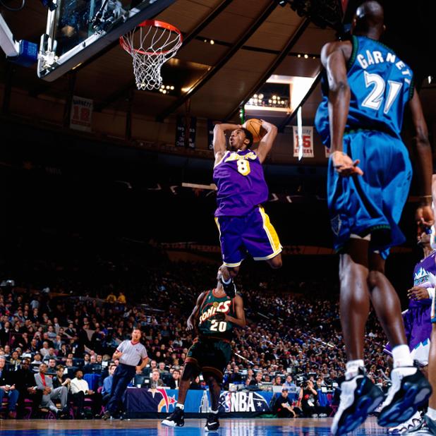 1998 NBA All Star Game. Kobe was voted in as a starter yet he wasn