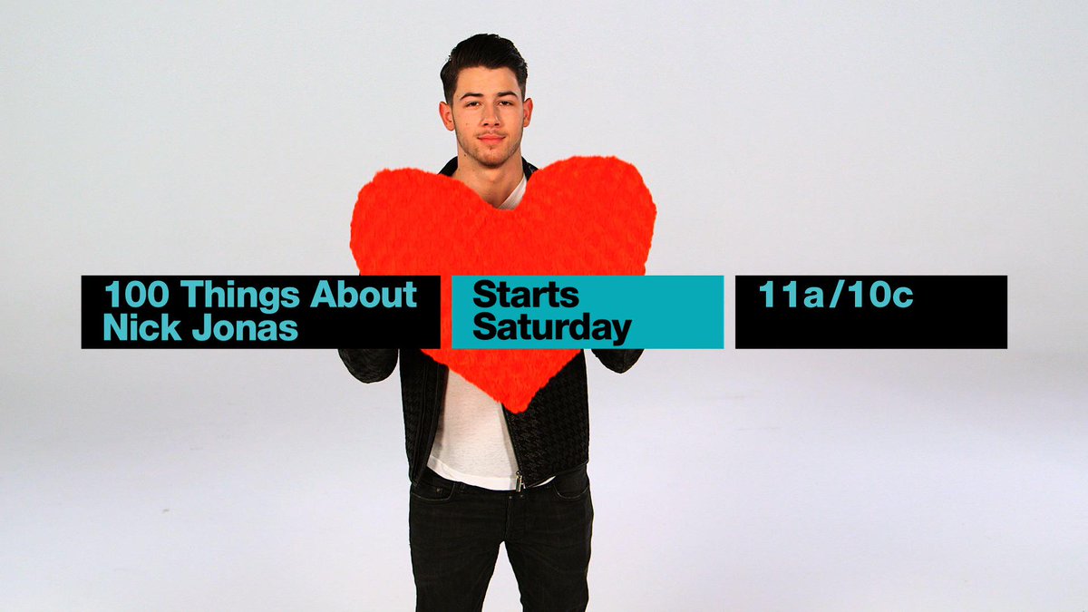 Learn #100Things about <a href="/nickjonas/">Nick Jonas</a> on Saturday at 11/10c on MTV + use #100Things to unlock a bonus surprise 💘