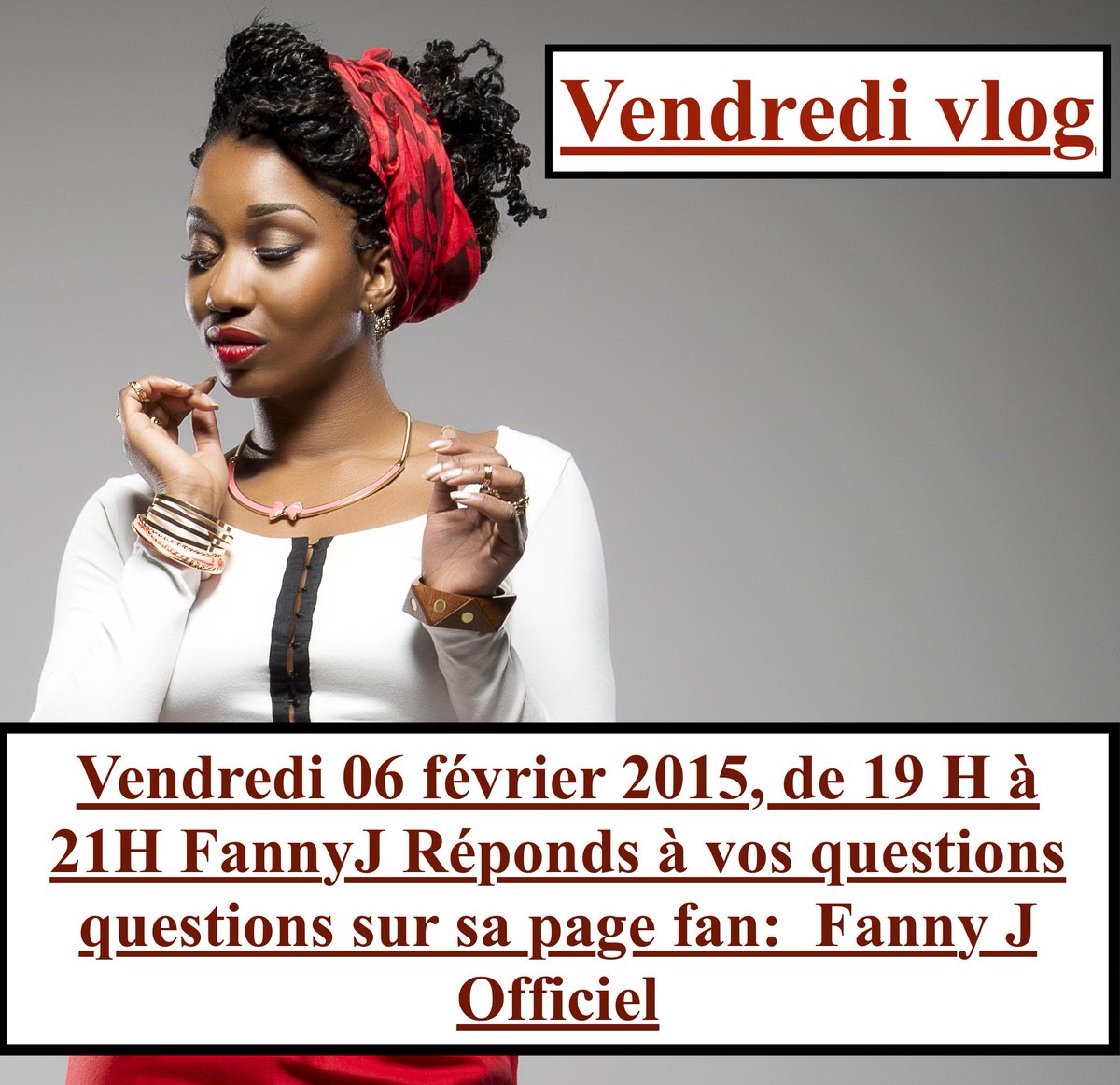 Rdv demain pour la seconde édition de mon vendredi Vlog préparez vos questions !!!!