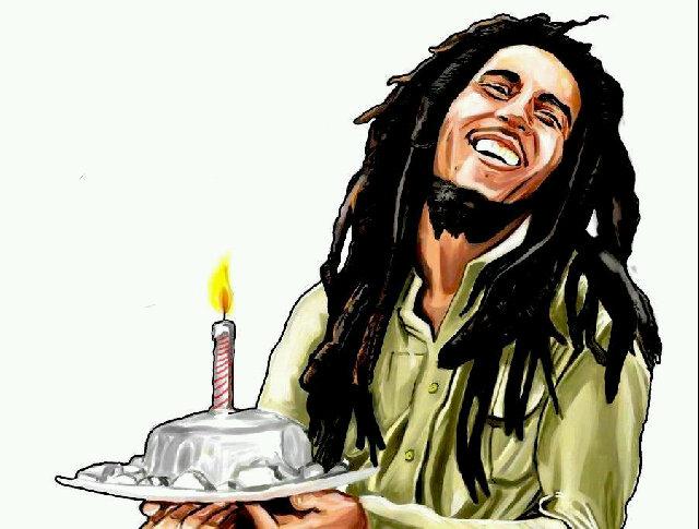   HAPPY BIRTHDAY BOB MARLEY!CELEBRATING 70th BIRTHDAY THE KING OF REGGAE MUSIC!JAH BLESS HIM O:) 