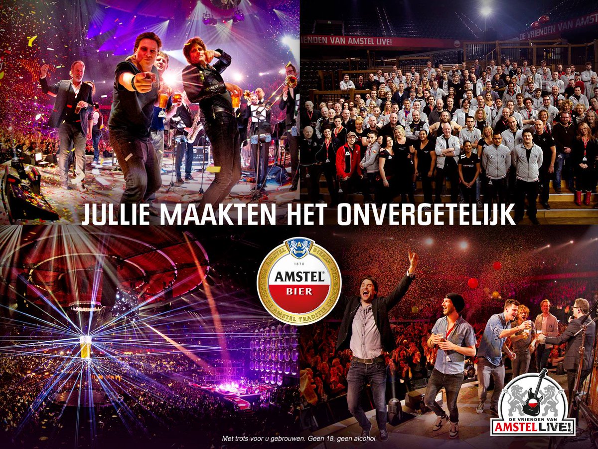 VriendvanAmstel's tweet photo. Veel dank aan artiesten, crew en vooral aan het publiek. Wij regelden het bier en de muziek... #VVAL #RTL4 http://t.co/TftlFuiRpX