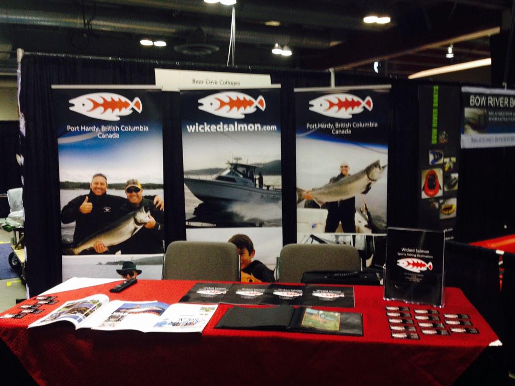 WickedSalmon44's tweet photo. #wickedsalmon ready 2 rock the Calgary Sportsman Show shaping up to be a busy weekend #fishporthardy @vinorthtourism http://t.co/EEebMw9A7d