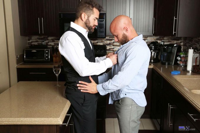 Throwback! Drake Jaden + @JakeJenningsXXX heat up the kitchen in Making Partners, for @menover30. #gayporn