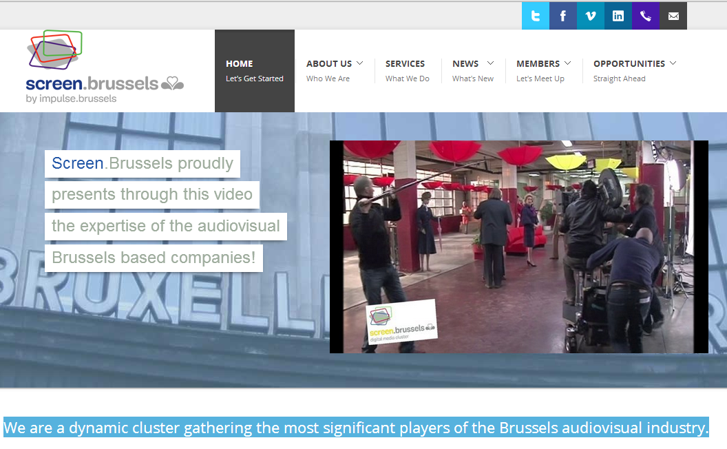 StorycodeBE's tweet image. .@ScreenBrussels &quot;Cluster gathering the players of the Brussels audiovisual industry&quot; screenbrussels.be