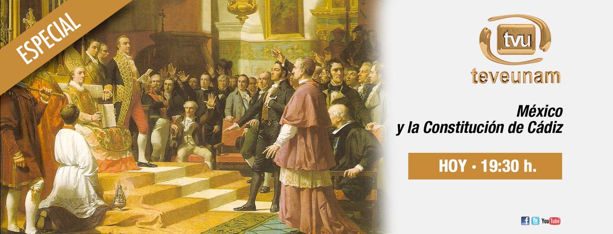 MuseoConstitu's tweet photo. Hoy por TVUNAM a las 19:30. México y la Constitución de Cádiz @MuseoConstitu @tvunam @UNAMGacetaDig @UNAM_Historicas http://t.co/Xl8j1O9U4S