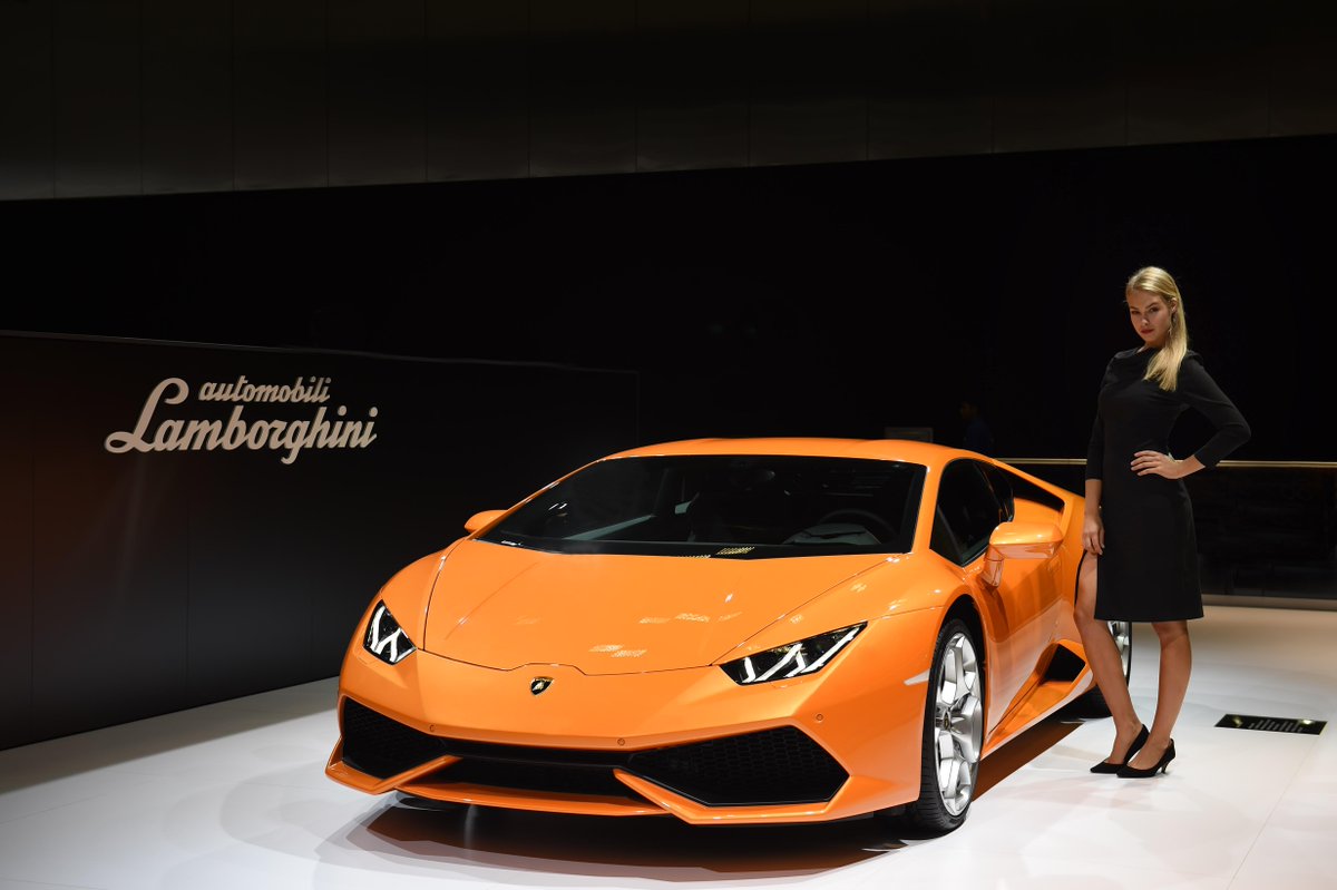 Lamborghini's tweet photo. The #LamboHuracan will be displayed on Lamborghini stand at #Qatarmotorshow from 6 to 10 February. cc @Qtourism http://t.co/L2XKa0oz52