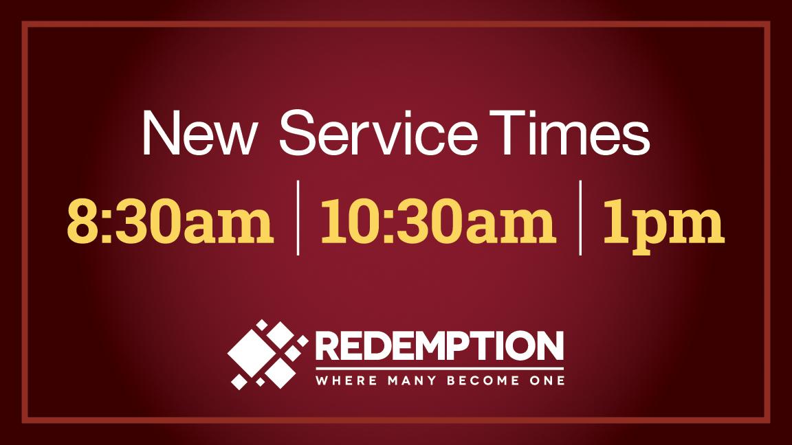 roncarpenter's tweet image. Experience Redemption in an hour with our new 8:30am service! See you Sunday #highcharacter myredemption.cc/services.aspx