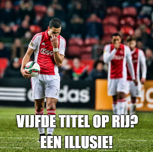 voetbalzonenl's tweet photo. Ajax - AZ 0-1. In Eindhoven kan men de champagne alvast koud zetten... http://t.co/RnM9Ox04lc