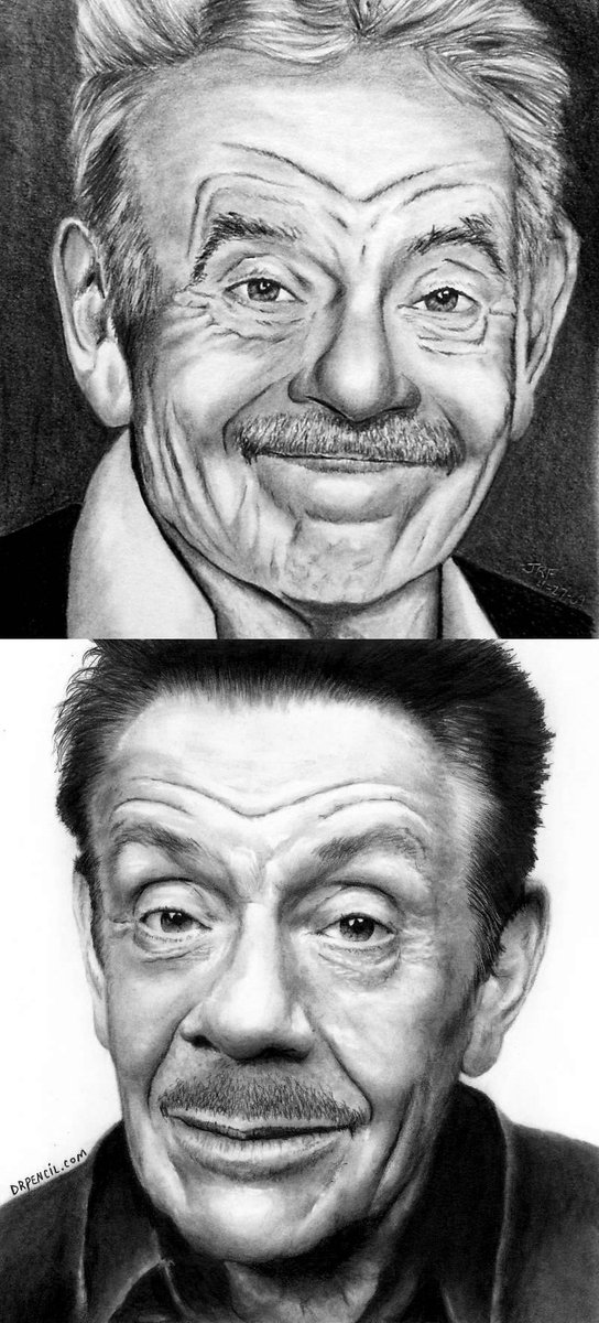 RickForTson's tweet image. My 2009 vs 2015
#Drawing of Jerry Stiller
Practice ~ Practice ~ Practice
#ProgressThroughPractice
@RedHourBen