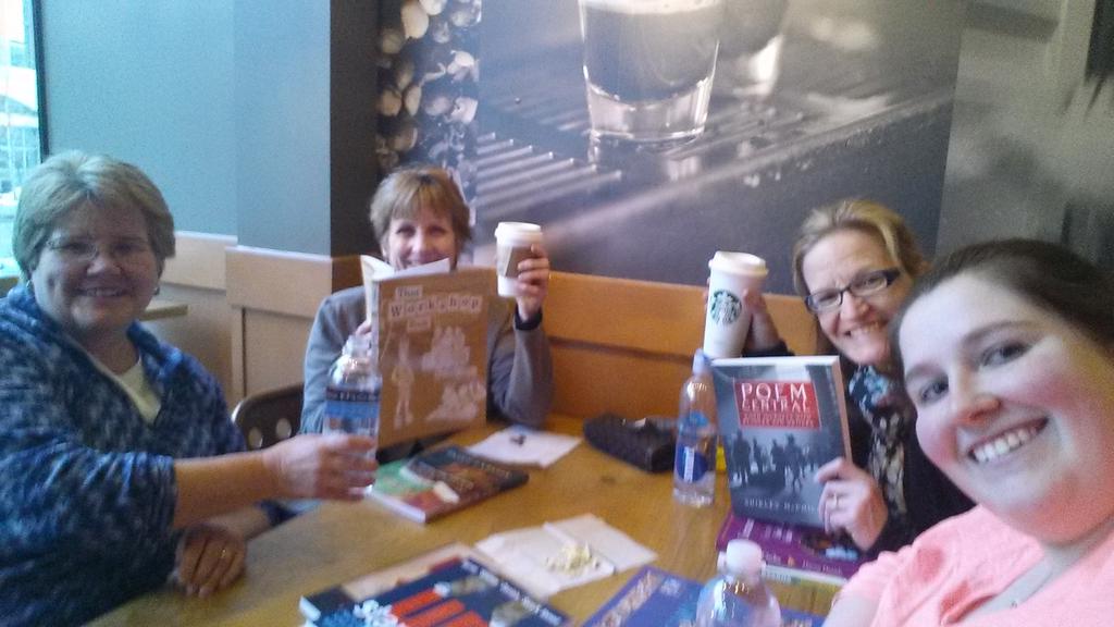 Leslie_Arrows's tweet photo. Hanging out with my awesome coworkers looking over some fantastic literature #arrowpride #lms_spirit http://t.co/Ktxaw52er1