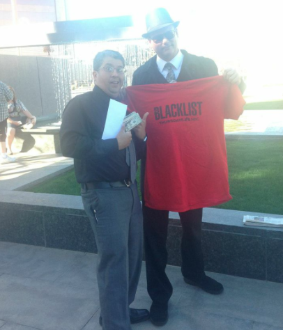 NBCBlacklist's tweet photo. These Phoenix Blacklisters had no trouble tracking down Red's decoy at @phxart. #RedOnTheRun http://t.co/Z9tz4zNm4E