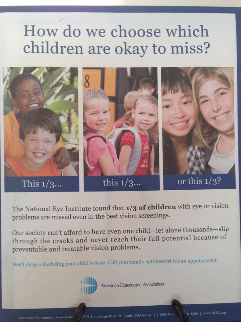 MNEyeDocs's tweet photo. We don't want any kids slipping through the cracks! #ComprehensiveEyeExams
@alicejohnson41 @SNienow @AOAConnect http://t.co/0m5Mq2GPYe