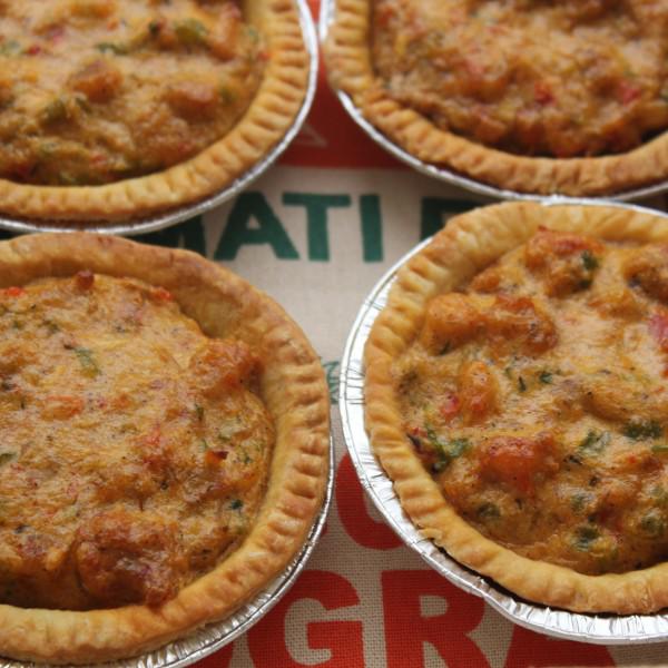 Emeril's tweet image. Crawfish season is here! Celebrate with these #crawfish pies. bit.ly/1xui2Yt