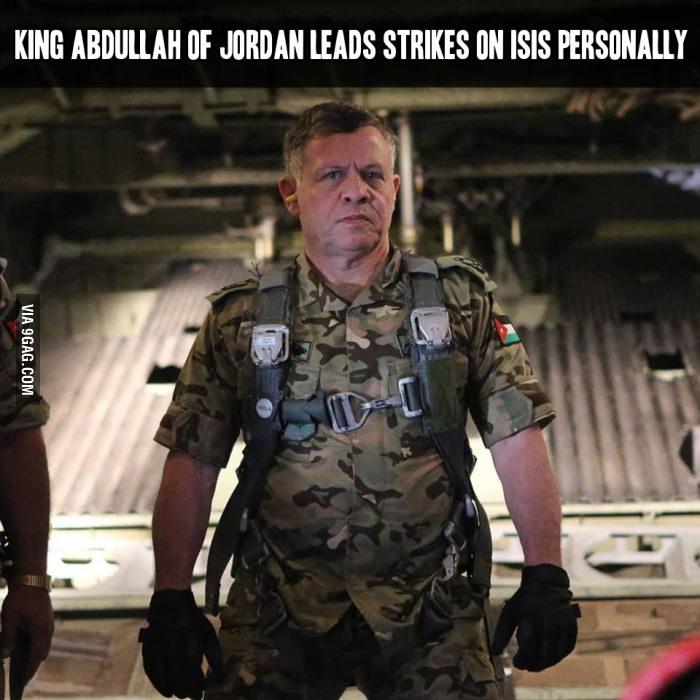 Rule! "<a href="/9GAG/">9GAG ❤️ Memeland</a>: King Abdullah of Jordan, RESPECT! #ISIS
9gag.com/gag/a1eZgPG?re… "