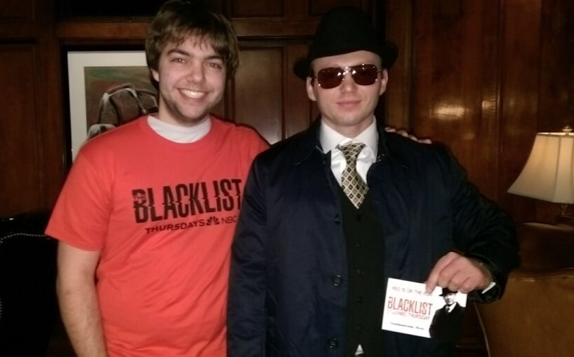 NBCBlacklist's tweet photo. These intrepid Seattle Blacklisters nabbed Red's very last decoy at the @SorrentoHotel! #RedOnTheRun http://t.co/YzazWsY6C8