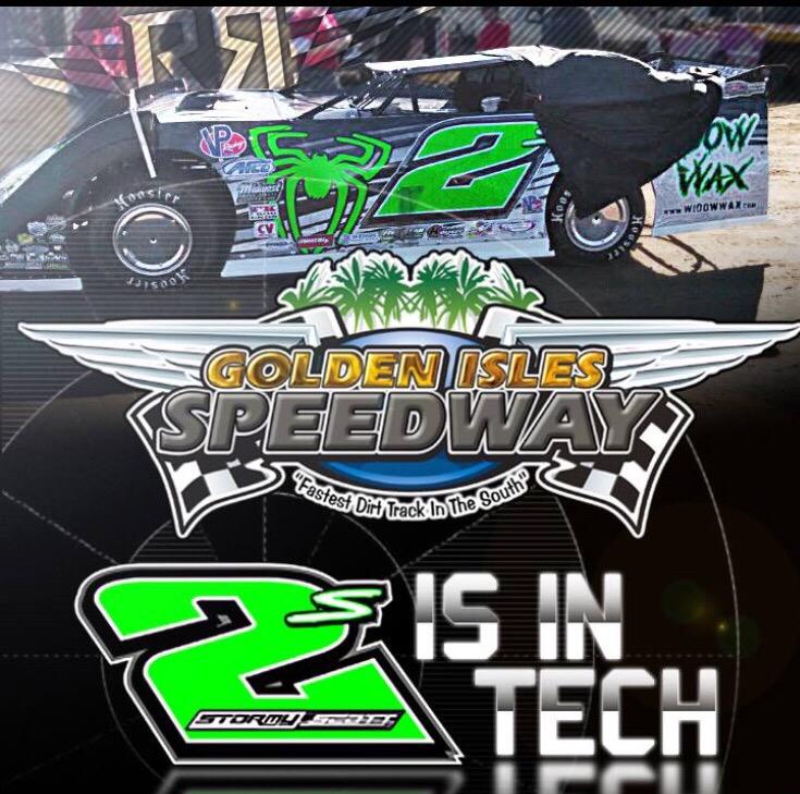 RowlandRacing's tweet photo. Photo during tech at the @GoldnIslesSpdwy @lucasdirt @stormyscott3 @Rowland20r @DirtonDirt @LiveDirtUpdates http://t.co/vZ9CTwDaIt