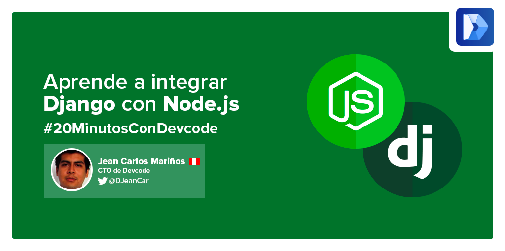 DevCodela's tweet photo. Aprende cómo integrar Django con Node.js en #20MinutosConDevcode http://t.co/z1tfmeICcB http://t.co/OmRTOdNNNy