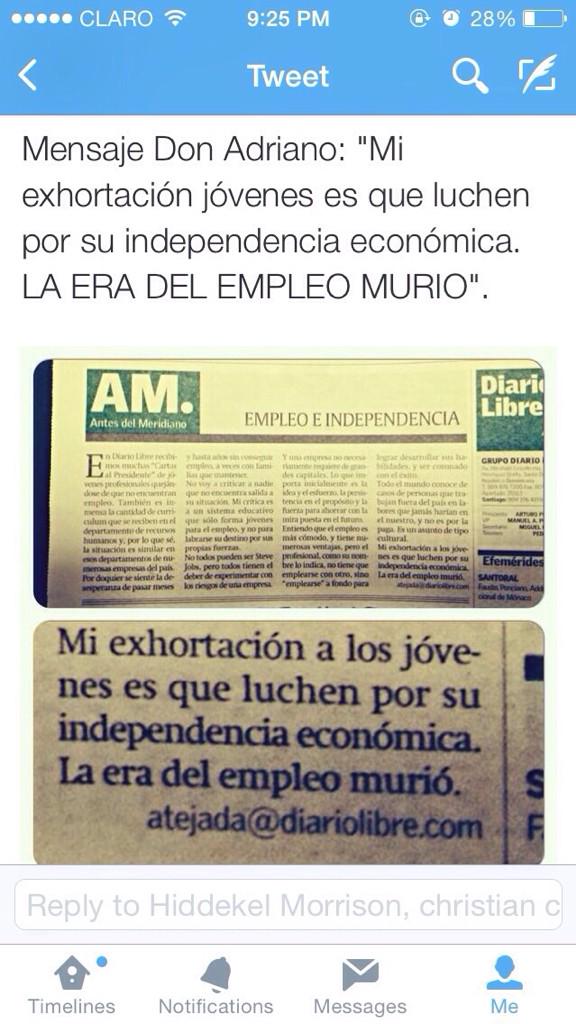 ferny0526's tweet photo. Todavia no entiendes que la economia cambio? http://t.co/wFoOzDSdIM