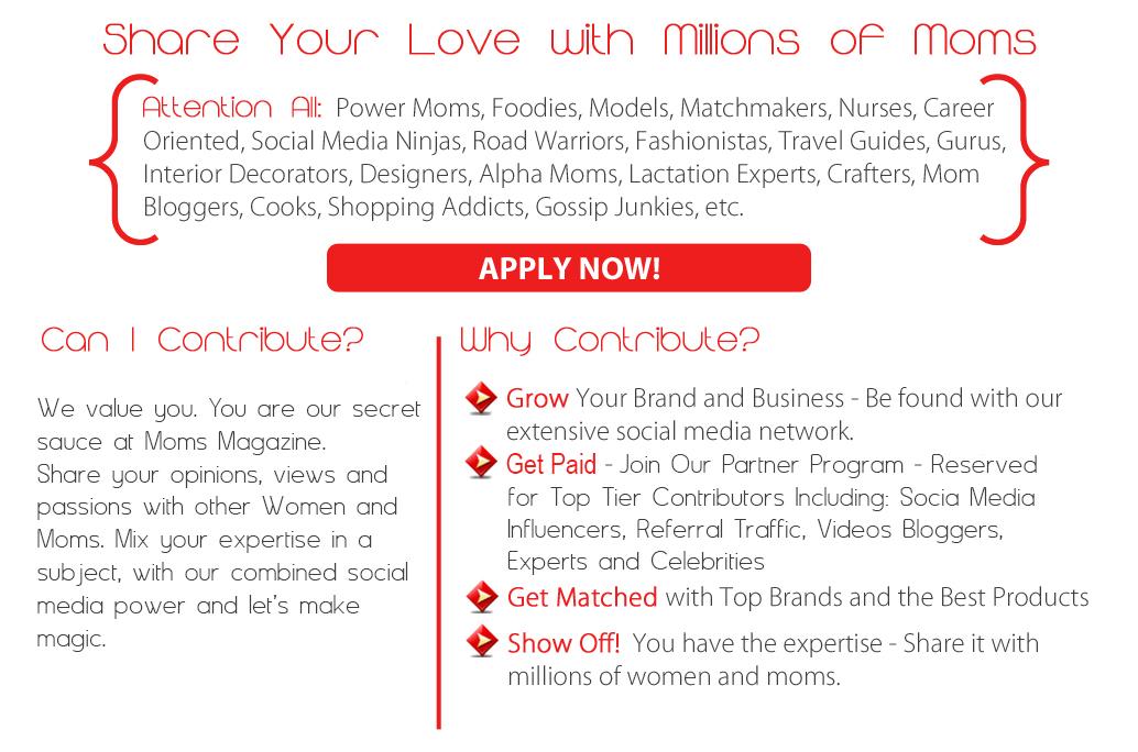 momsmagazinecom's tweet photo. Get paid for being a contributor - Join our Partner Program! Please read more here: http://t.co/fQBkacQKzf Please RT! http://t.co/Cg4nDuJh49