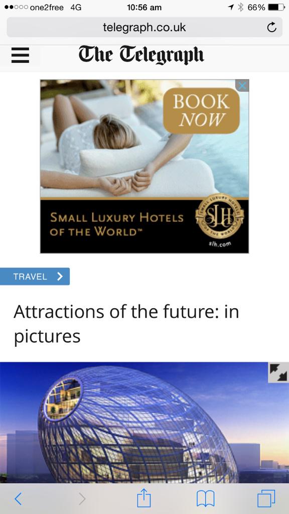 Cybertecture's tweet image. #UK #Telegraph &quot;Attractions for Future&quot; features #CybertectureEgg #JamesLawCybertecture telegraph.co.uk/travel/picture…