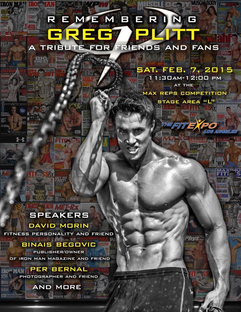 GoodBoyFitness's tweet photo. Come and pay your respects on Feb 7th for @gregplitt at @TheFitExpo http://t.co/LYMPQVwHsO