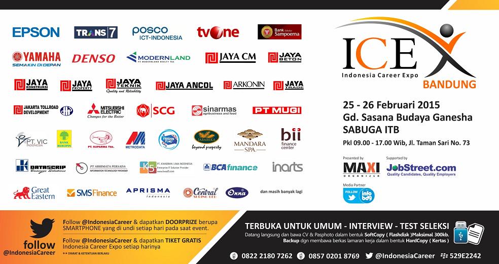 2015 masih susah cari kerja? Mending kesini aja! #IndonesiaCareerExpo | Sabuga 25-26 Feb'15 - <a href="/indonesiaCareer/">MAXI ORGANIZER</a>