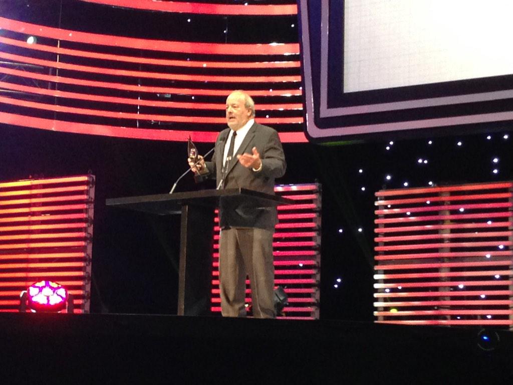 Pong creator Al Alcorn receives a Pioneer award! #DICE2015