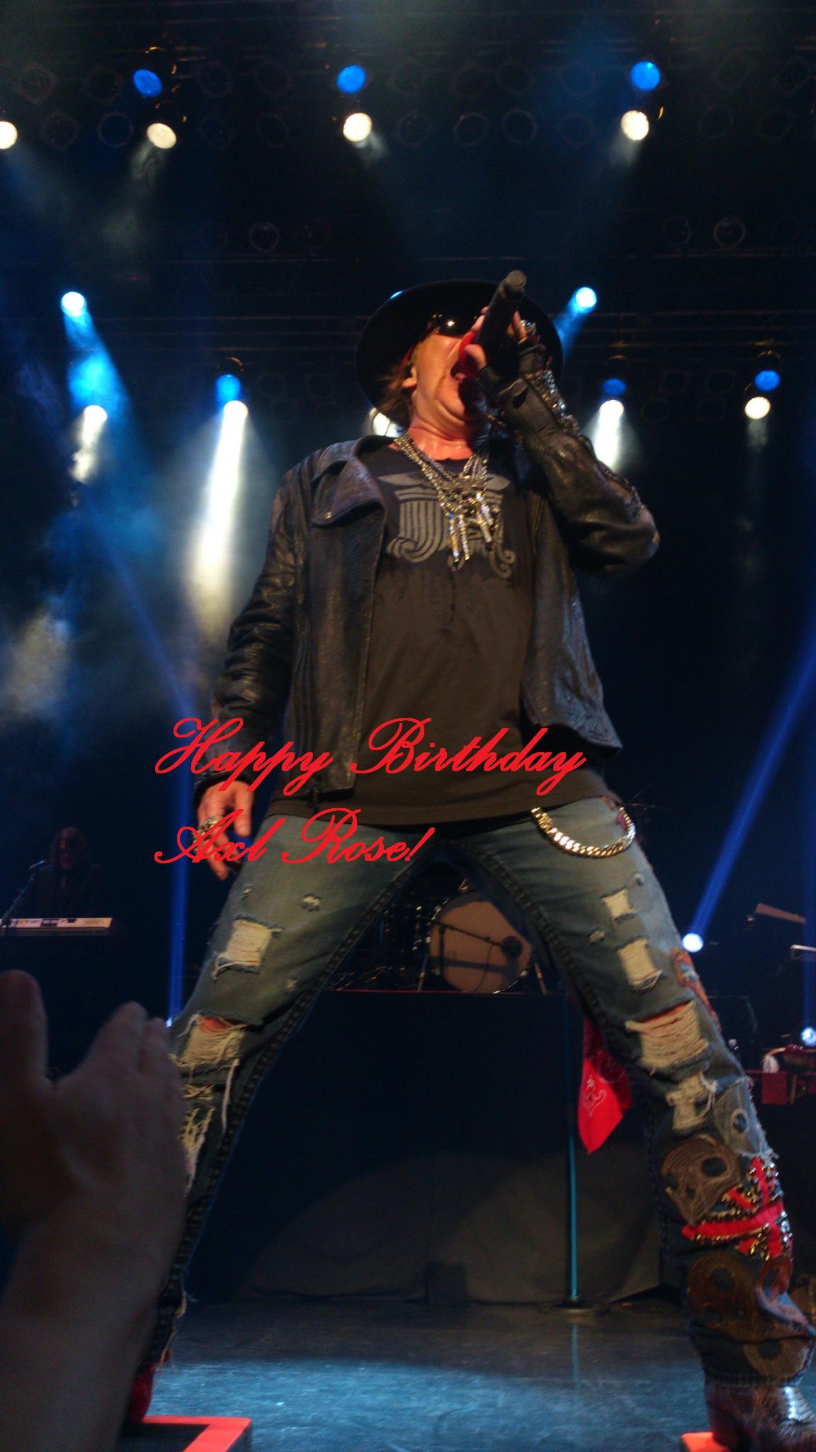 Happy Birthday Axl Rose!  
