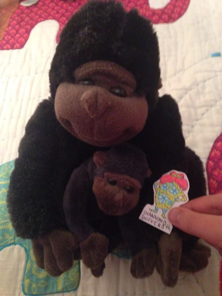 shannonsslorax's tweet image. When I got these some of the $ was donated to the WWF to save gorillas! #flatlorax #topic8 #hphsapes2014 #period8