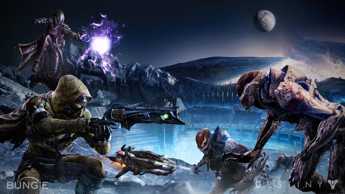 PlayStation's tweet image. Action Game of the Year goes to @DestinyTheGame! #DICE2015