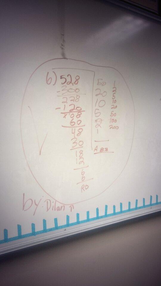 Left/each method for long division + the allure of writing on the white board = math fun...  Kinda.