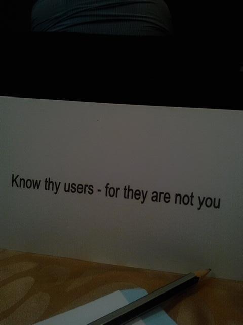 correctdesign's tweet image. Know thy users - for they are not you #UX #uxfactor
