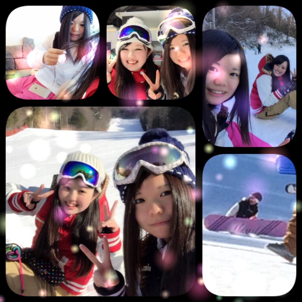 kiii_e_'s tweet photo. ゆりとスノボーなう💞💞💞
初スノボー全身が痛い😭😭 http://t.co/kvUW7Vu2bz