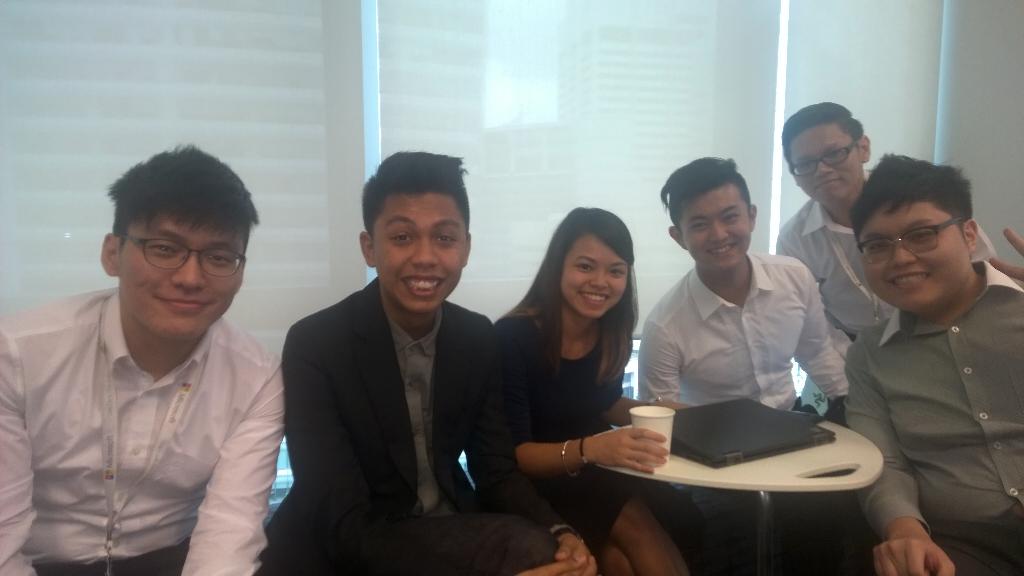 Nervous Ngee Ang Poly students waiting to present 😌