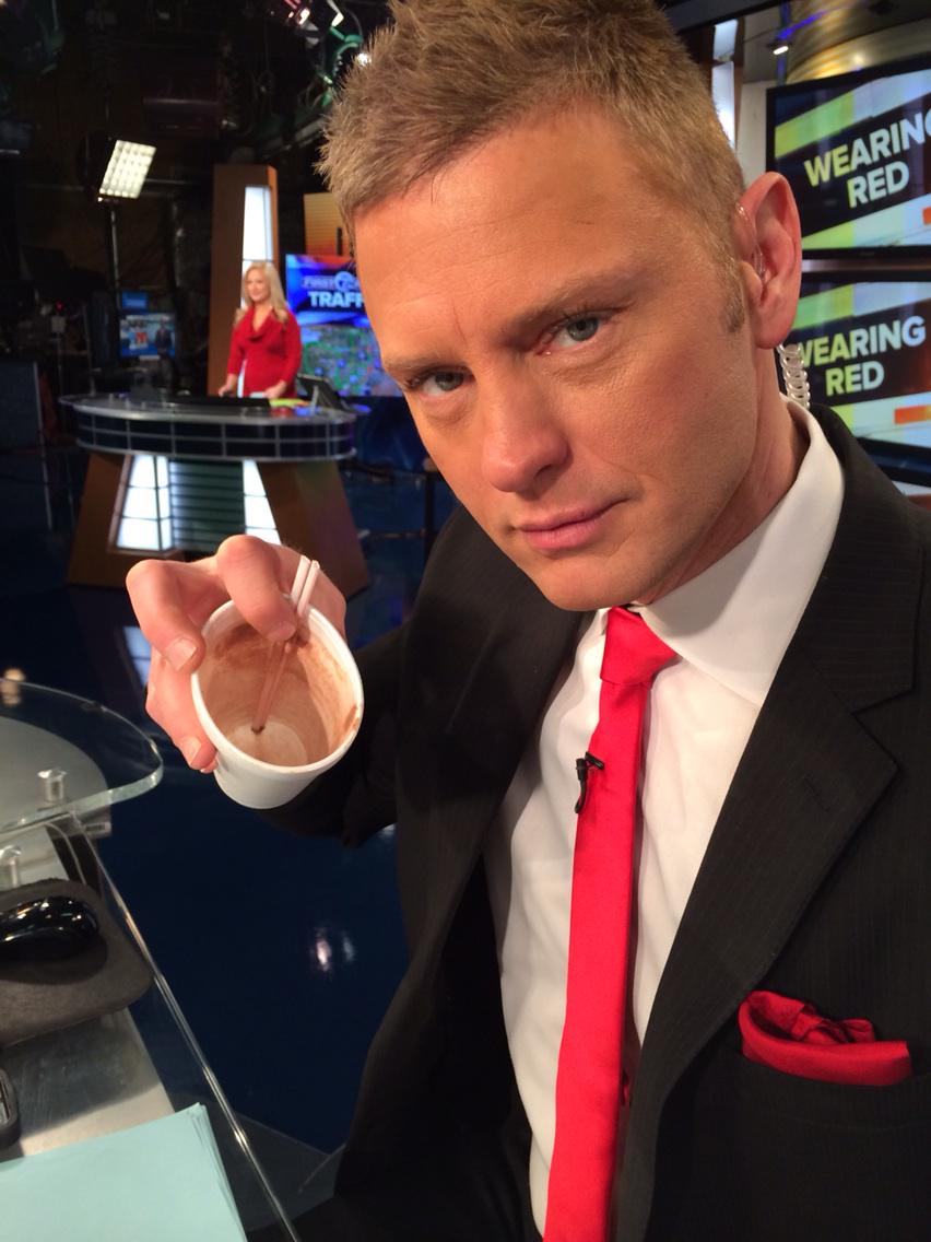 DuaneRoz's tweet photo. "@wxyzalicia: The hot cocoa @keenansmithwx gave @victorjfaust is gone! Vic downed it. #earlyrisers  #CoffeeIsBetter http://t.co/sU31WYLrze"