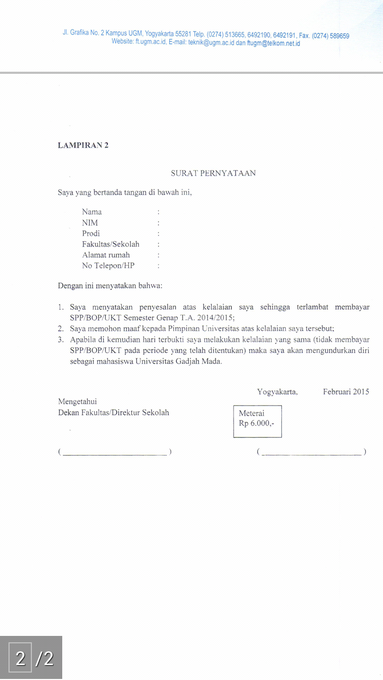 Surat Permohonan Maaf Keterlambatan Pembayaran  Surat Contoh