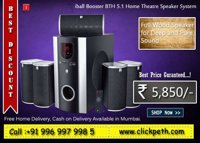 Clickpeth's tweet photo. Buy iBall Booster BTH 5.1 Home Theater Speaker
Visit http://t.co/9E0ZGXwbH3 Or
Call +91 996-997-998-5
#Clickpeth http://t.co/L49aLvay0D