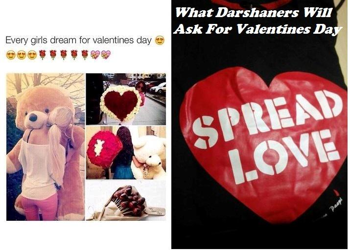 DipZipOfc's tweet photo. Boy: I brought these chocolates n teddy for u
Girl: They’re all lame bring me #SpreadLove T-shirt
#StoryOfDarshaners😂 http://t.co/RdEPT63ibO