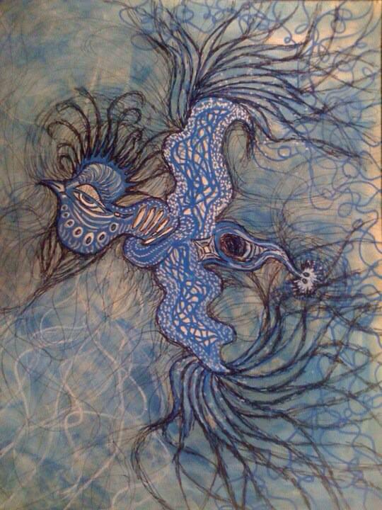 Freefall_00's tweet photo. #blueperiod #cyanotype #custom #art #ArtistToWatch #mixedmedia #cortneycates #painting #Miami #illustration http://t.co/tgmNFpMHNA