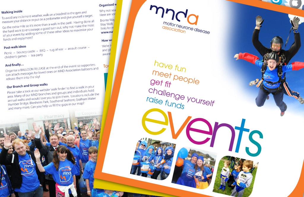 Raise money to support those affected by motor neurone disease. Our events diary has more > bit.ly/1aqdOdI