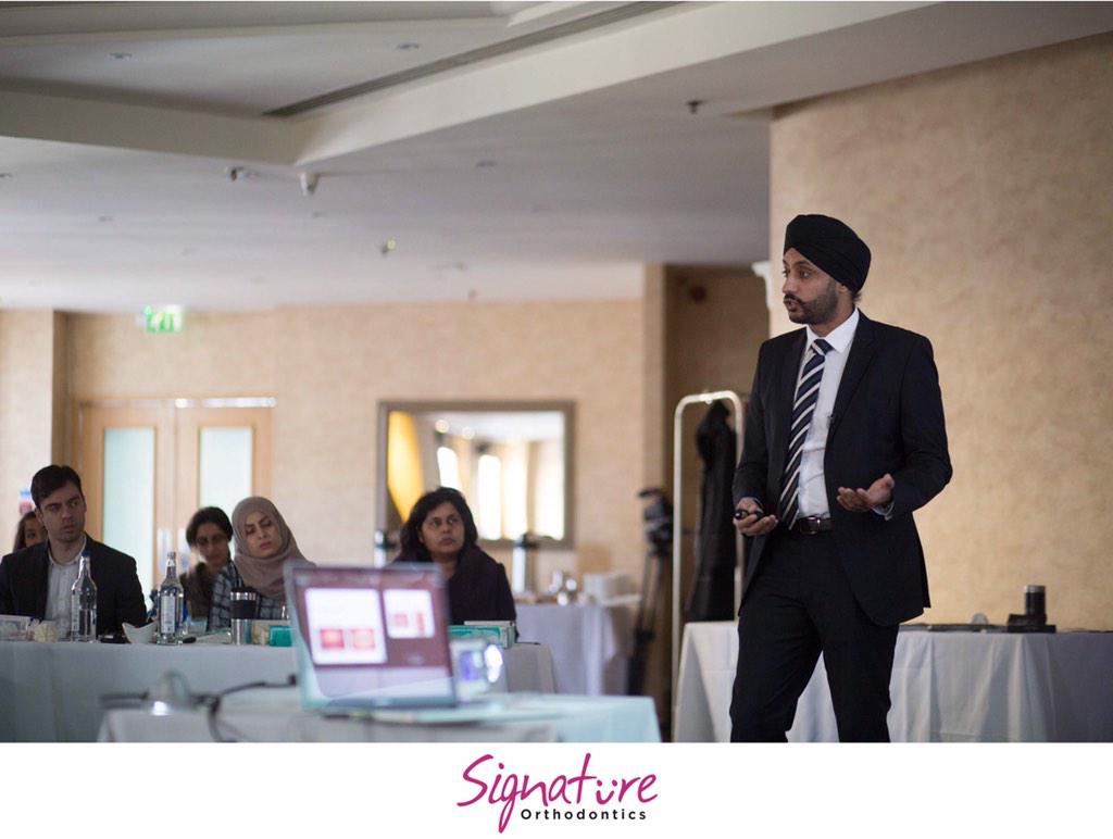 Our specialist orthodontist <a href="/PreetBhogalUK/">Preet Bhogal</a> lecturing at the <a href="/HyattBham/">Hyatt Regency Birmingham Hotel</a> today #straightteeth #orthodontics