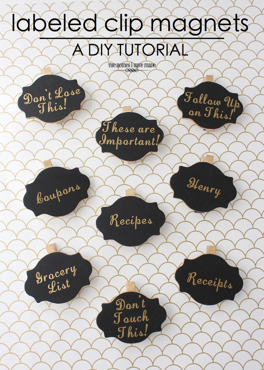 homesihavemade's tweet image. Make these pretty and functional labeled-clip magnets! goo.gl/khRvoA #getorganized #labeleverything #DIY